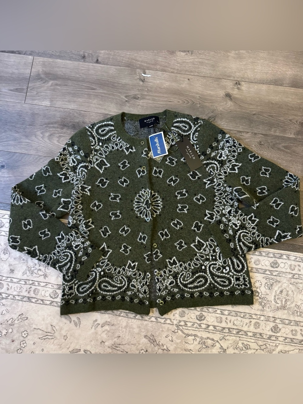 MARLED viral Marshalls bandana sweater in olive green 🌲